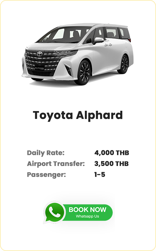 Alphard VAN VIP for rent with driver Phuket